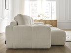 Anakin - Canapé Panoramique Fixe - Tissu Texturé - 3 Coussins