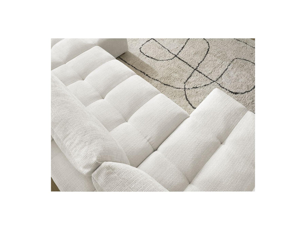 Anakin - Canapé Panoramique Fixe - Tissu Texturé - 3 Coussins