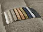 Anakin - Canapé Panoramique Fixe - Tissu Texturé - 3 Coussins