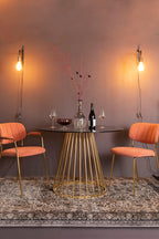 Floris - Dining Room Table - Glass - Gold