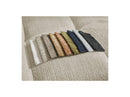 Anakin - Canapé Droit Fixe 3 Places - Tissu Texturé - 2 Coussins