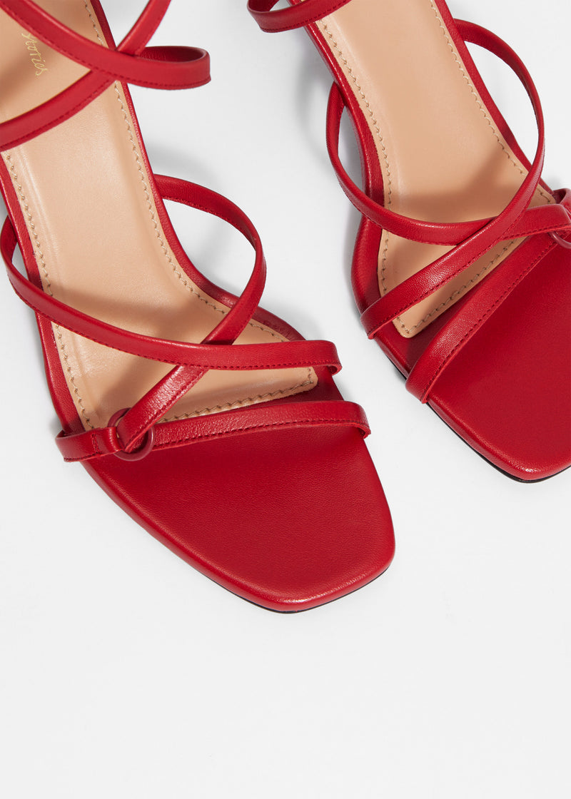 Shoes Leslie Sandalette - Red - Women