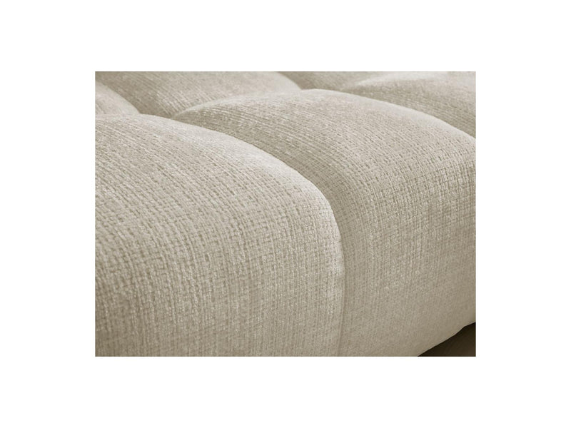 Anakin - Canapé Droit Fixe 3 Places - Tissu Texturé - 2 Coussins