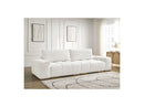 Anakin - Canapé Droit Fixe 3 Places - Tissu Texturé - 2 Coussins