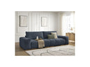 Anakin - Canapé Droit Fixe 3 Places - Tissu Texturé - 2 Coussins