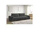 Anakin - Canapé Droit Fixe 3 Places - Tissu Texturé - 2 Coussins