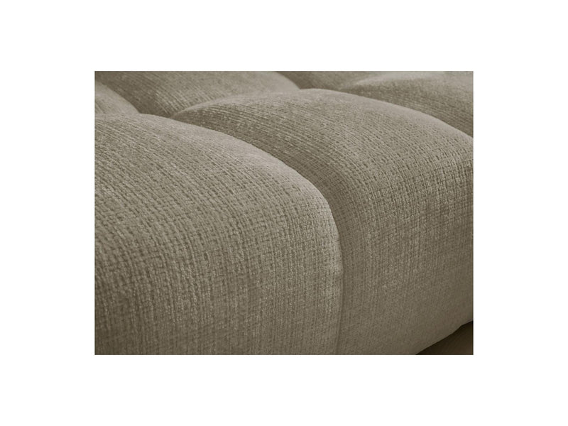 Anakin - Canapé Droit Fixe 3 Places - Tissu Texturé - 2 Coussins