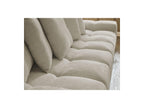 Anakin - Fixed Straight 3-Seater Sofa - Textured Fabric - 6 Cushions