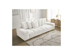 Anakin - Fixed Straight 3-Seater Sofa - Textured Fabric - 6 Cushions