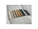 Anakin - Canapé Droit Fixe 3 Places - Tissu Texturé - 6 Coussins