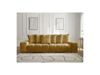 Anakin - Fixed Straight 3-Seater Sofa - Textured Fabric - 6 Cushions