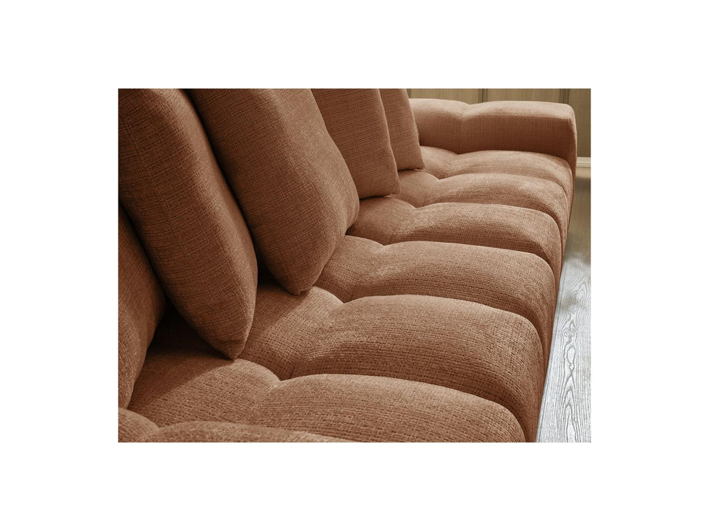 Anakin - Fixed Straight 3-Seater Sofa - Textured Fabric - 6 Cushions