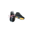 Chaussons Bébé Souples Antidérapants Mini-Adonis - Cuir Bleu Marine - Mixte