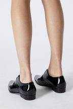 The Kooples - Derbys En Cuir Verni Noir - Femme