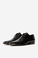 Derbys En Cuir Verni Noir - Femme