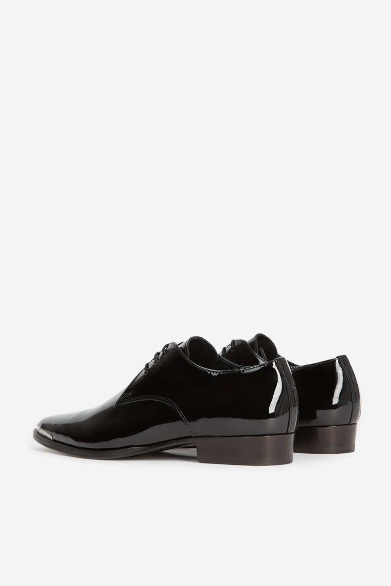 The Kooples - Derbys En Cuir Verni Noir - Femme