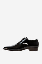 The Kooples - Derbys En Cuir Verni Noir - Femme