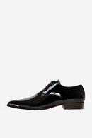 Derbys En Cuir Verni Noir - Femme