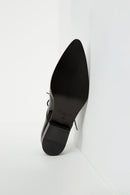 Derbys En Cuir Verni Noir - Femme