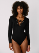 Body Edgy Black manches longues