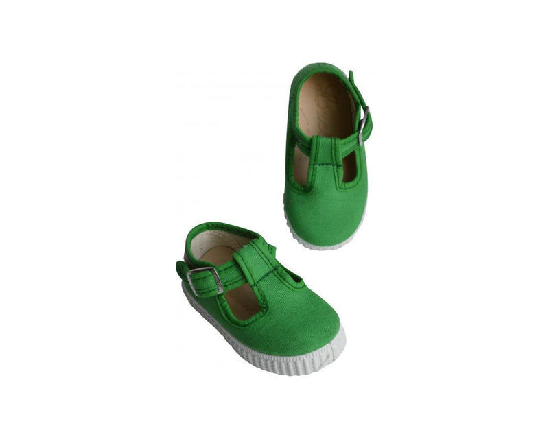 Chaussures Sandales En Toiles Salomé Bebe - Vert Pomme - Mixte