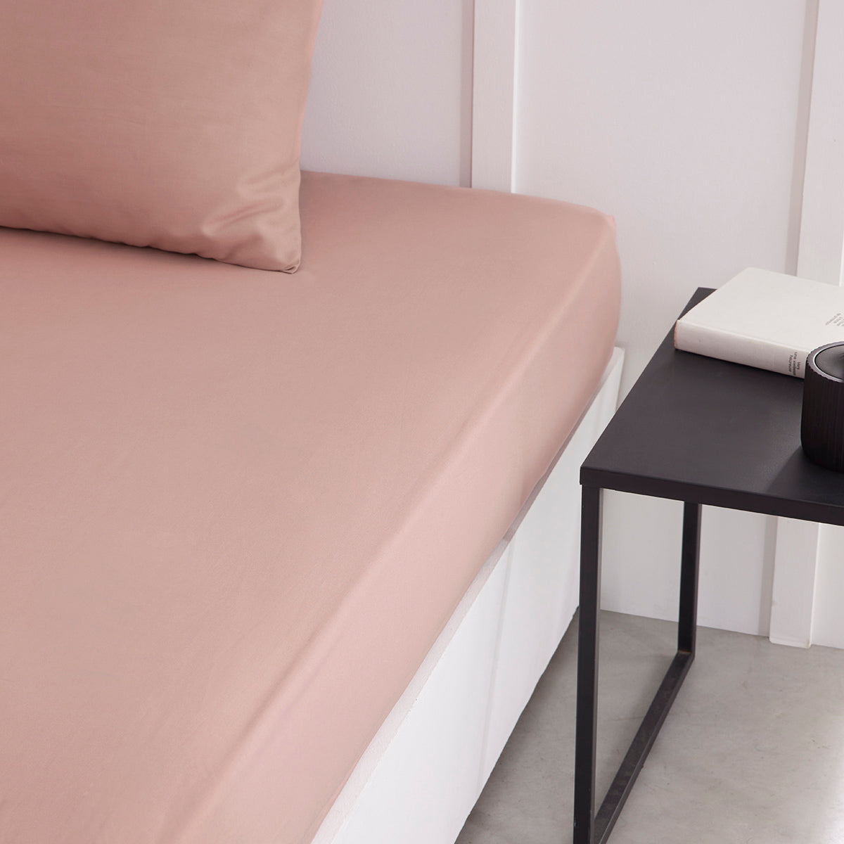 Permanent Uni Essential - Drap Housse - Rose Des Sables