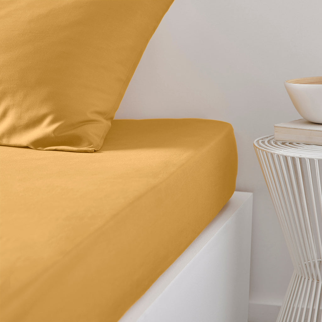 Permanent Unis Essential - Drap Housse - Jaune