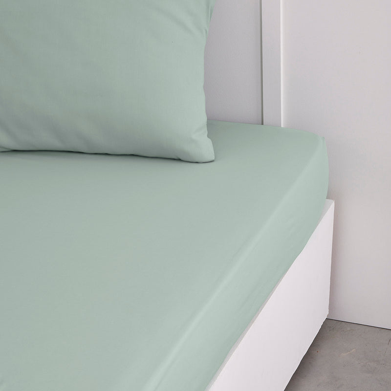 Drap Housse - Permanent Uni Essential - Celadon - Bonnet 30cm