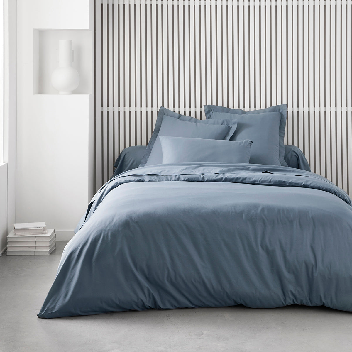 Permanent Unis Essential - Fitted Sheet - Blue