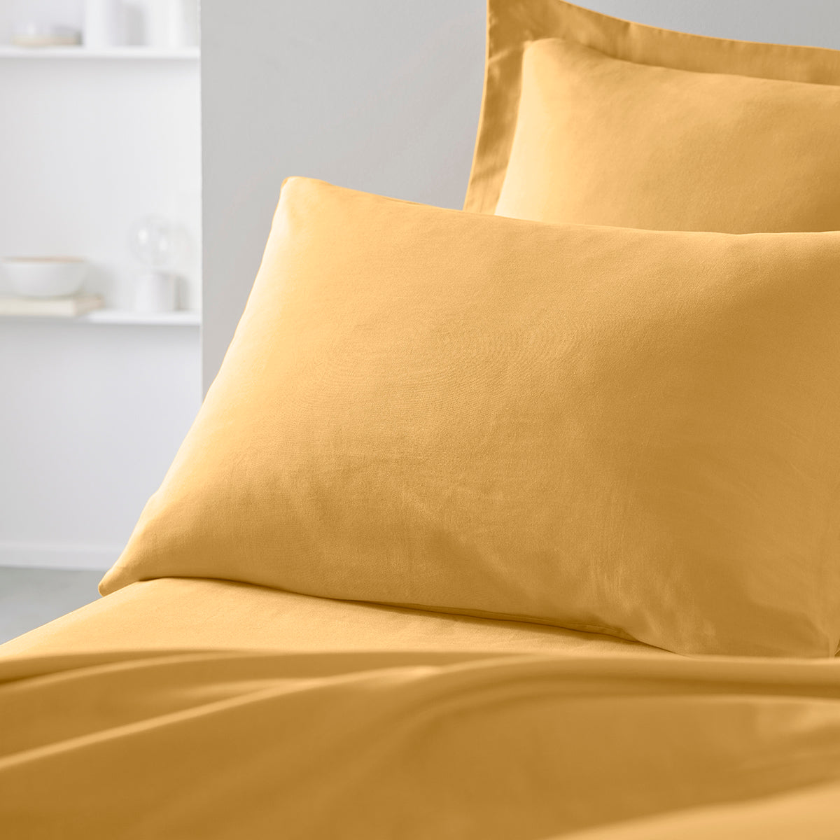 Permanent Uni Essential - Funda De Almohada - Ocre