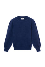 Trui Alix Mohair En Zijde Marineblauw