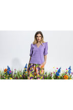 The Mauve Joplin Jacquard Top