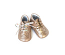 Chaussons Bébé Souples Antidérapants Fille Mini-Adonis - Cuir Nude Taupe Irise - Fille