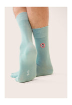 Chaussettes Mi-Hautes Unies Robuste - Vert Azur