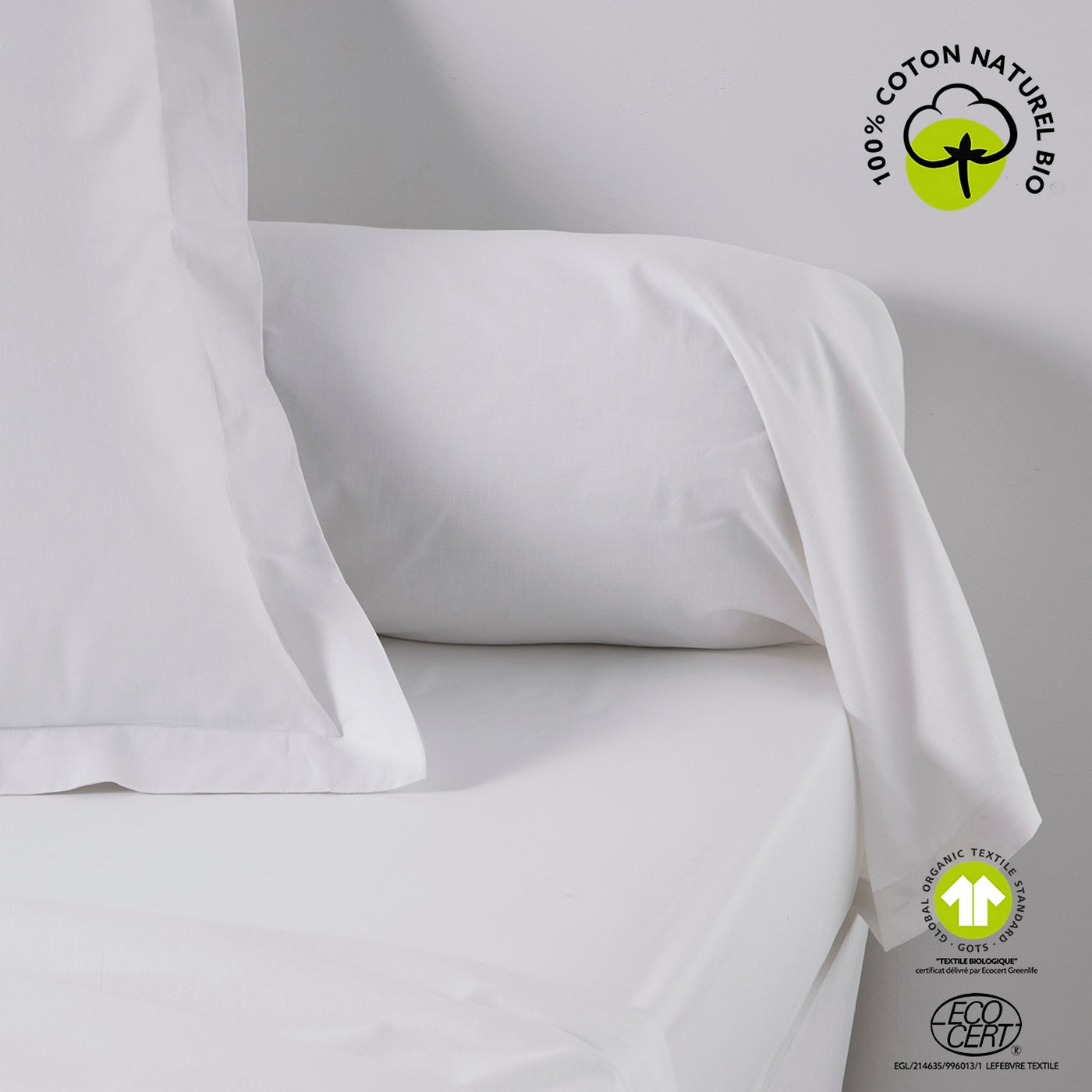 Organic - Taie Traversin Organic - Blanc
