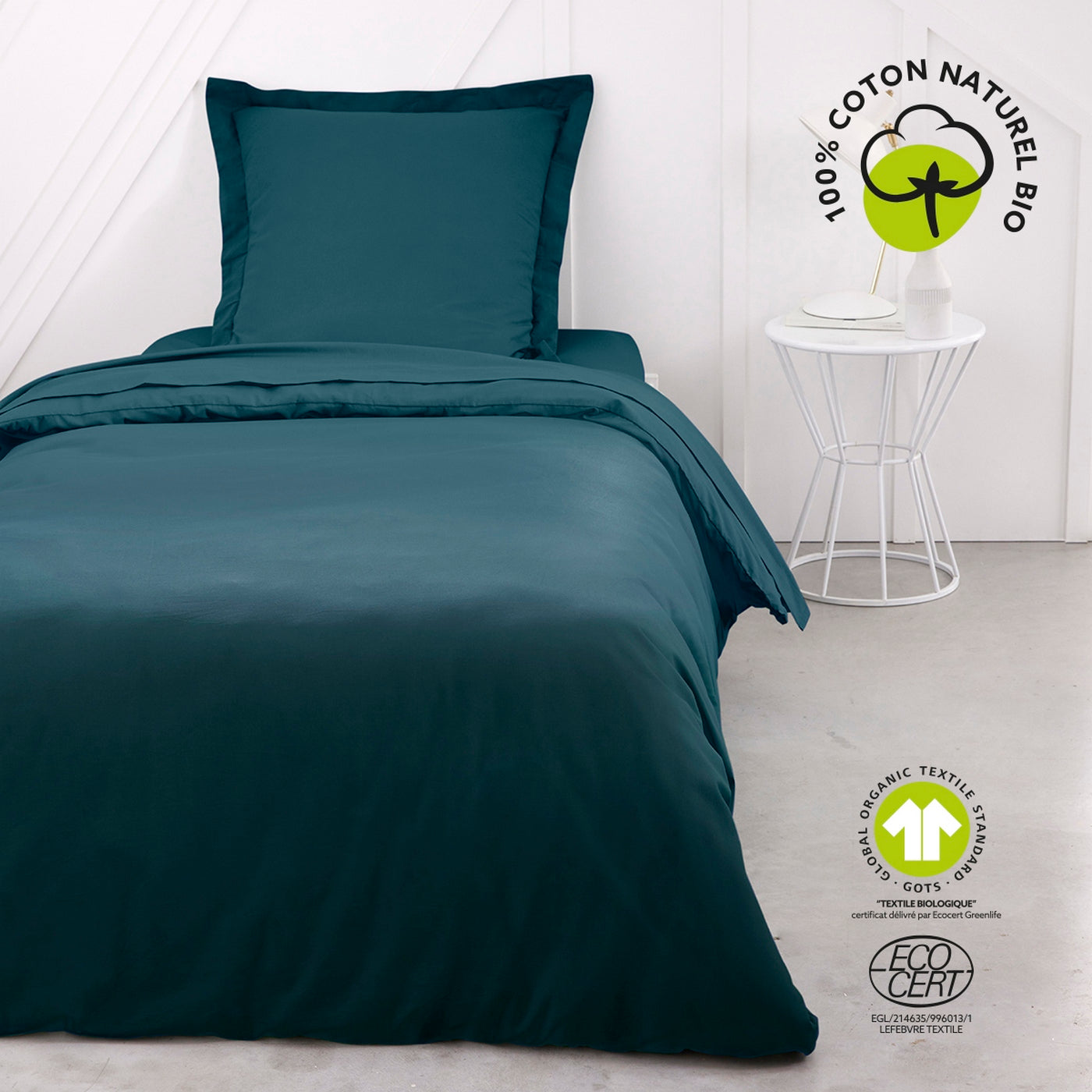 Organic - Housse De Couette - Bleu