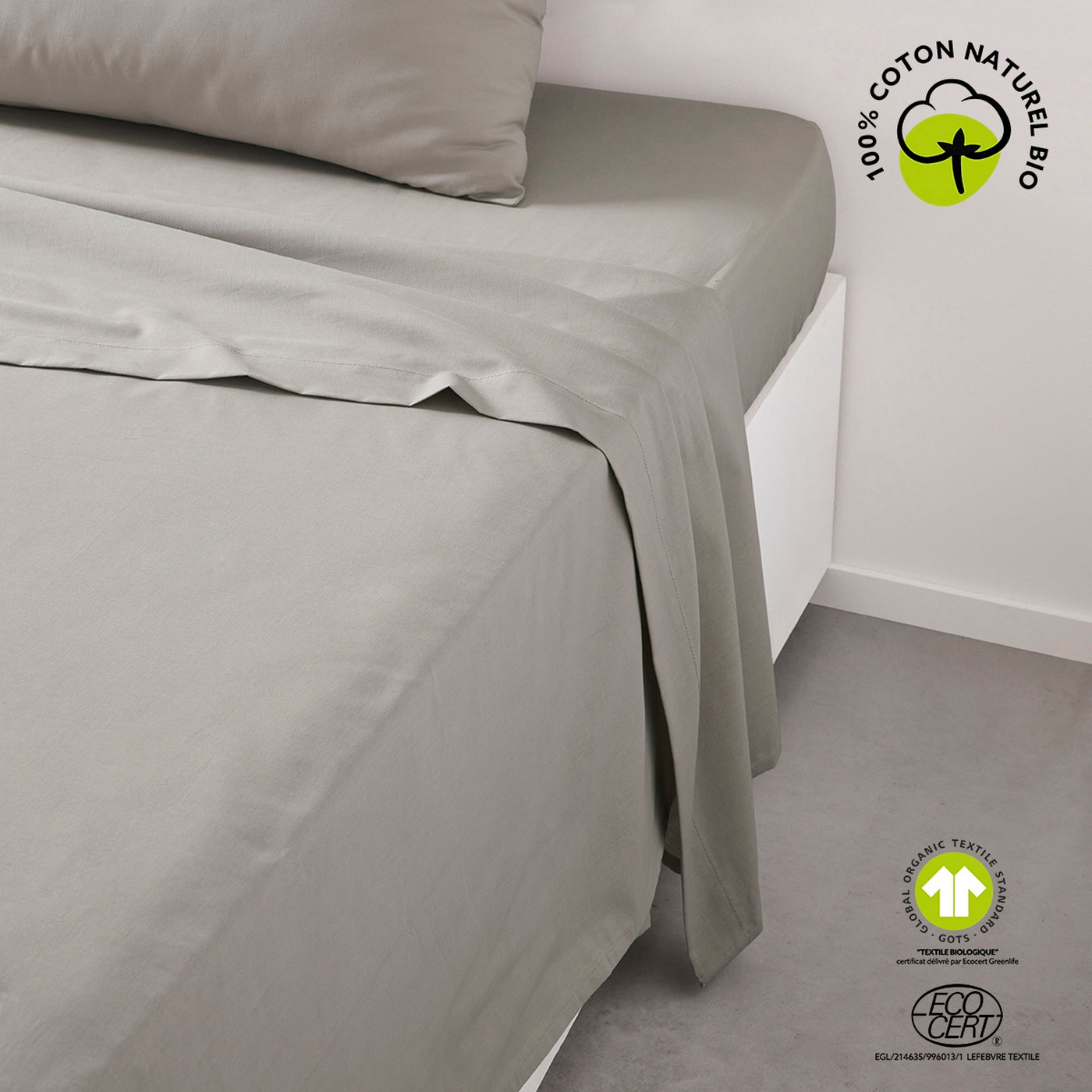 Organic - Drap Plat - Beige
