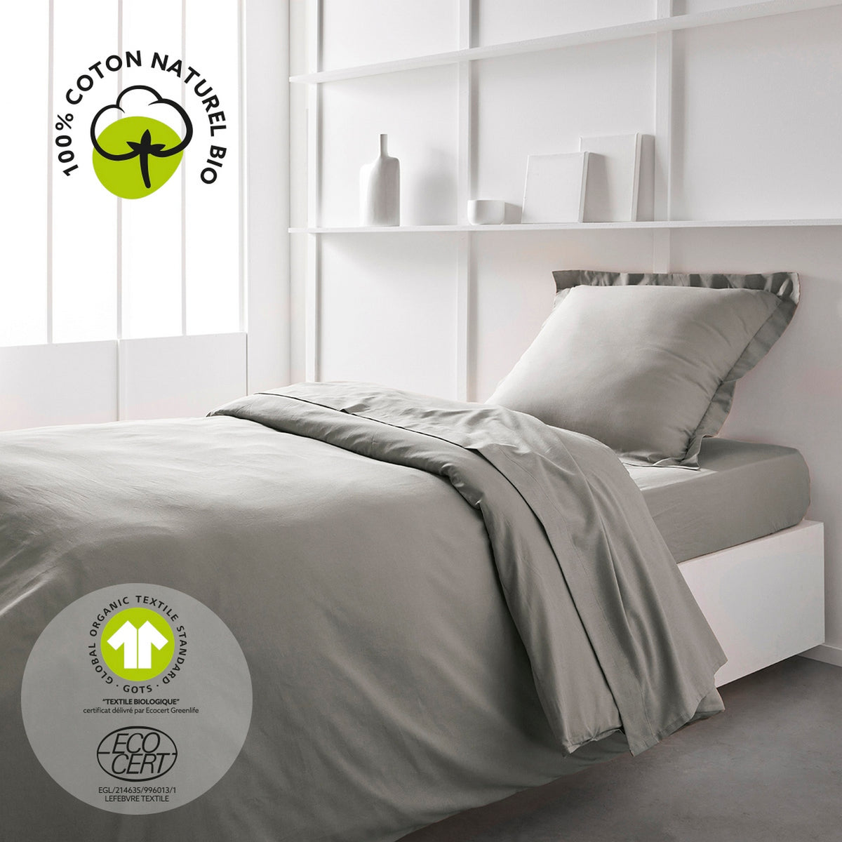 Organic - Drap Plat - Beige