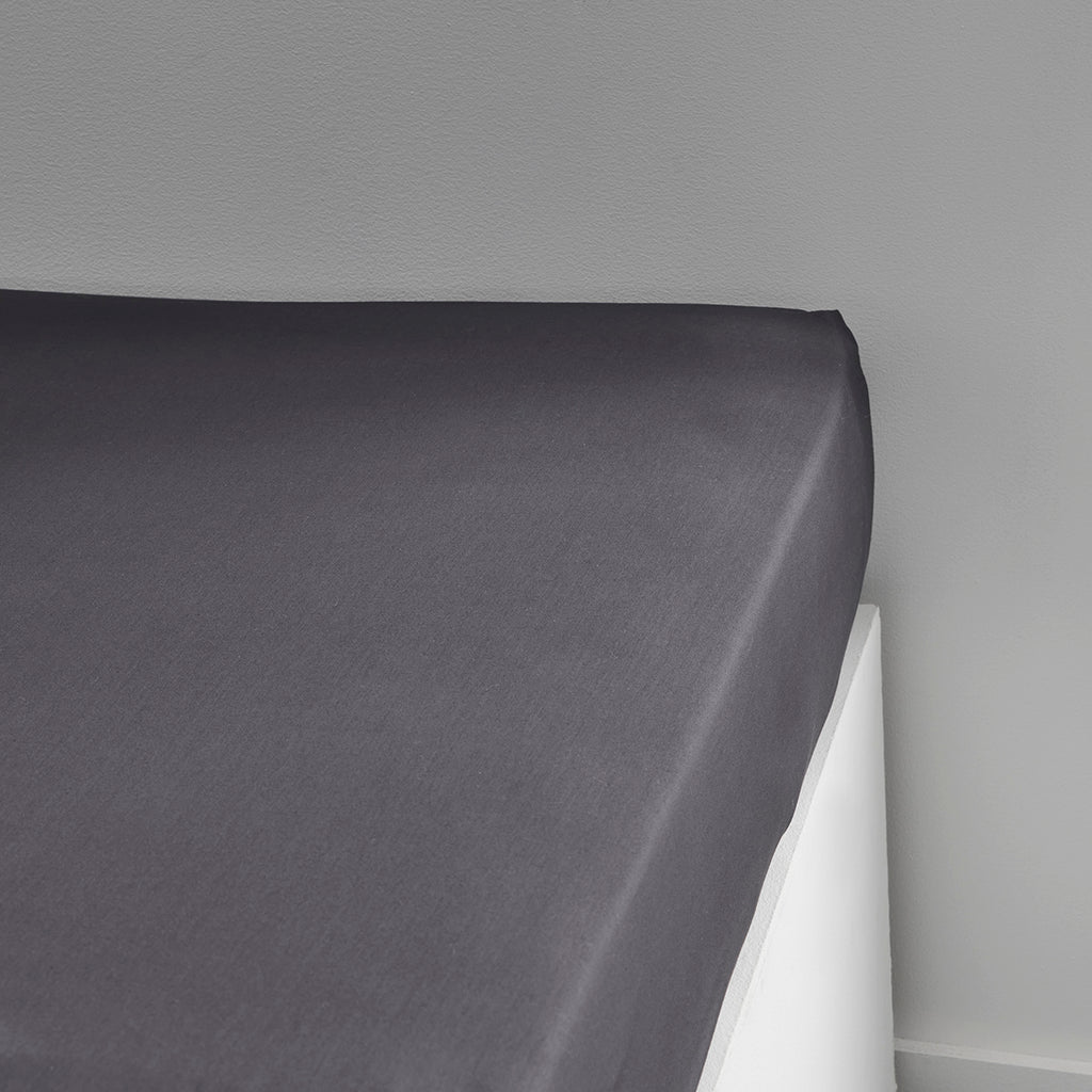 Percale Permanent Premium - Drap Housse Percale - Fusain