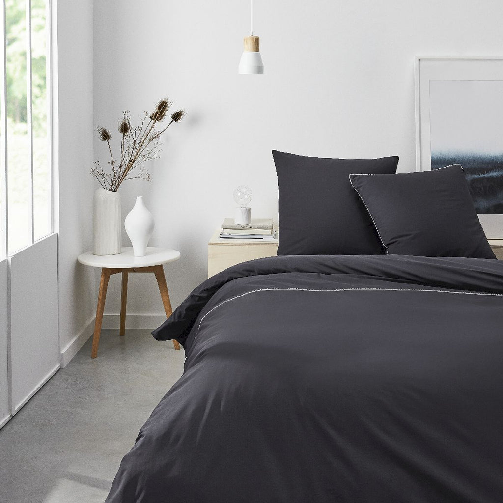 Percale Permanent Premium - Juego De Cama Lace Percale - Carbón