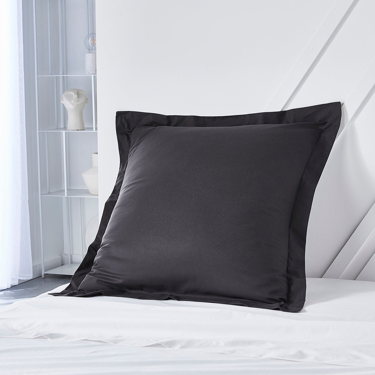 Percale Permanent Premium - Percale Pillowcase - Charcoal