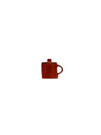 La Mère - Lot De 2 Tasses À Espresso + Couvercles - Grès - Rouge
