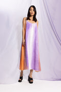 Vestido lila The Michèle Tie & Dye