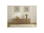 Marion - 4-Door TV Unit - Oak Effect and Travertine