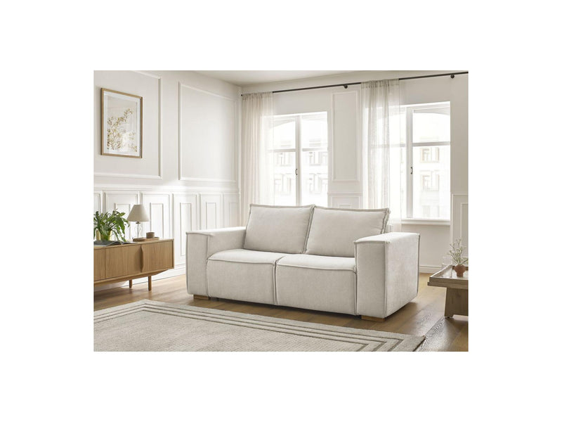 Canapé Droit Convertible Ouverture Express - Chelsea - Tissu Texturé - 160X200