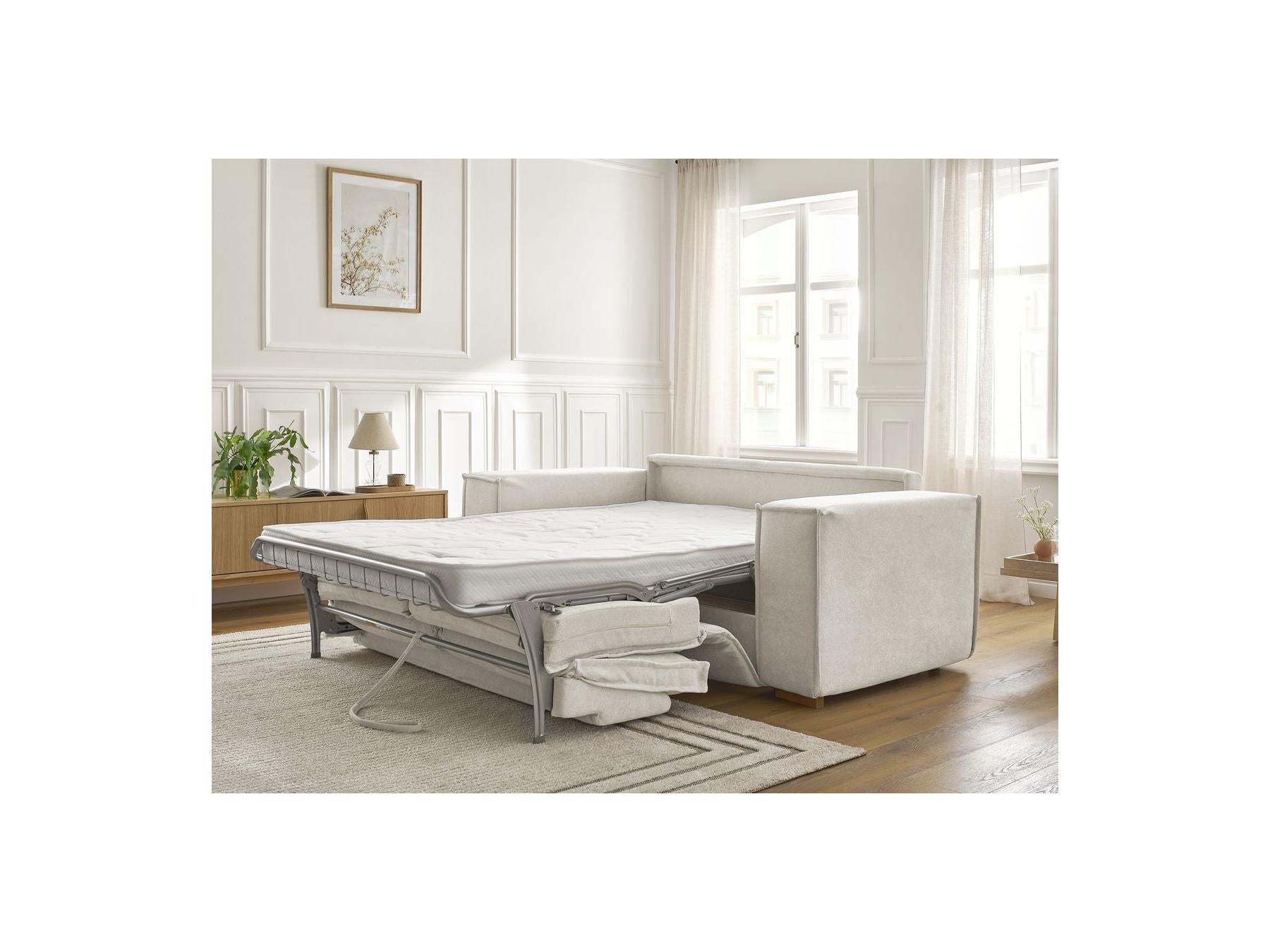 Chelsea - Straight Convertible Sofa with Express Opening - Textured Fabric - 160 x 200