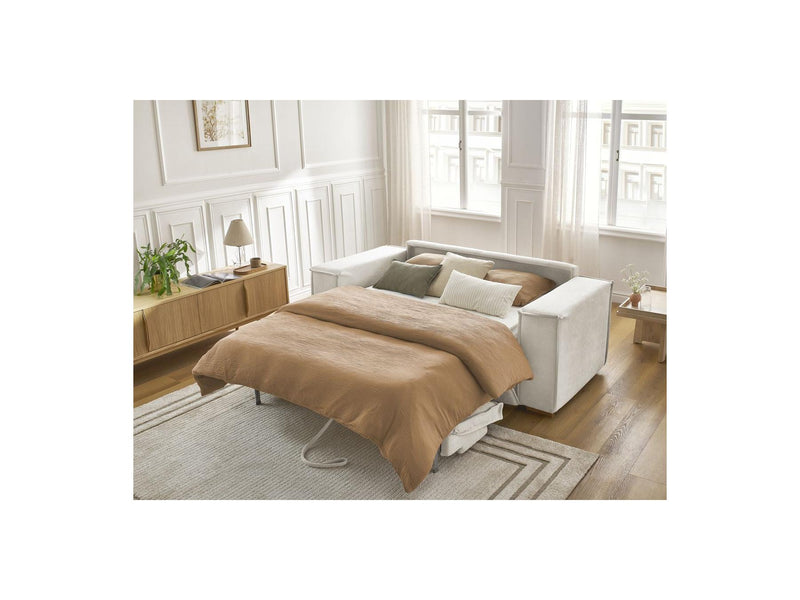 Canapé Droit Convertible Ouverture Express - Chelsea - Tissu Texturé - 160X200