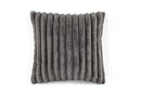 Coussin Garni Rabbit Stripe Fur - Set De 2 - 45x45cm - Gris