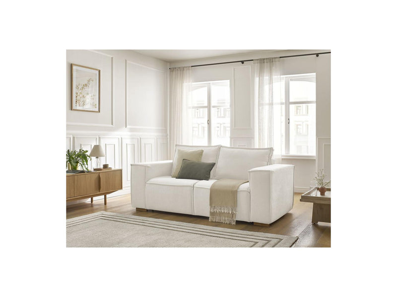 Canapé Droit Convertible Ouverture Express - Chelsea - Tissu Texturé - 160X200