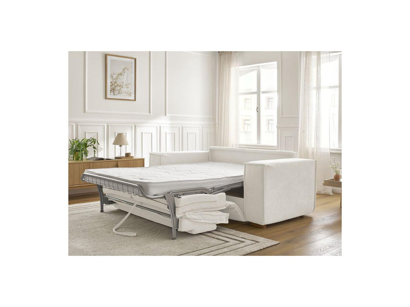 Canapé Droit Convertible Ouverture Express - Chelsea - Tissu Texturé - 140X200